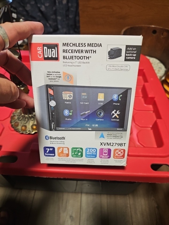 Dual Electronics XVM279BT 7″ Touchscreen Multimedia Receiver Open Box