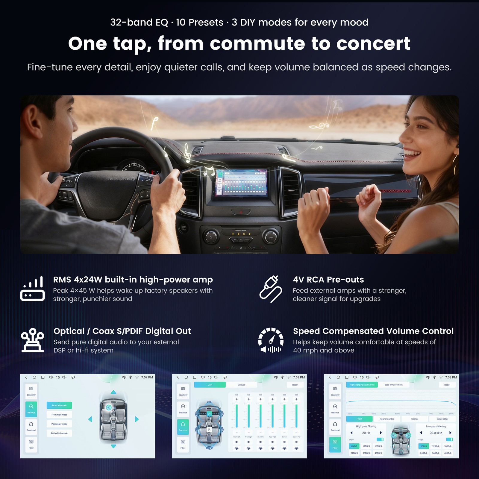 ATOTO S8 Pro 10in Double Din Car Stereo Radio Wireless Carplay/Android Auto,2xBT