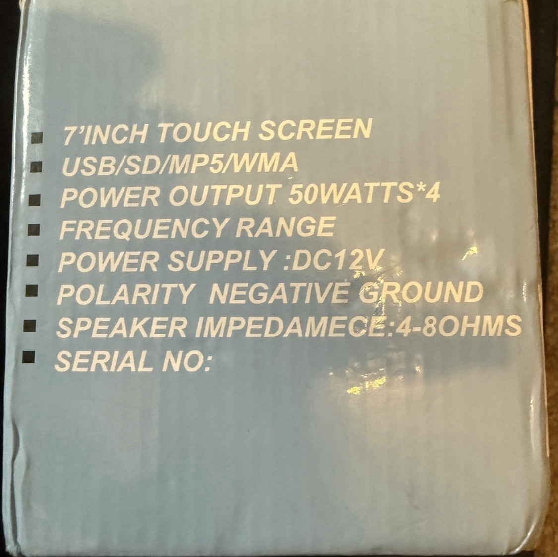 DIN Touchscreen BT Aux Stereo Plug And Play With Backup Camera