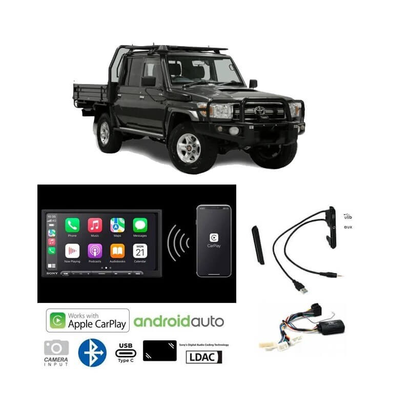 Sony XAV-AX4000 Stereo Upgrade For Toyota Landcruiser 2024 VDJ79R 70 79 Series