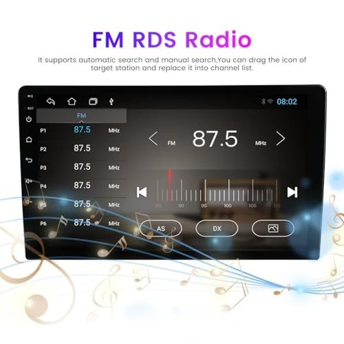 Car Radio for Toyota Camry 2018 2019 2020 2GB RAM 64GB 4-Core,FM RDS, 2GB+64GB