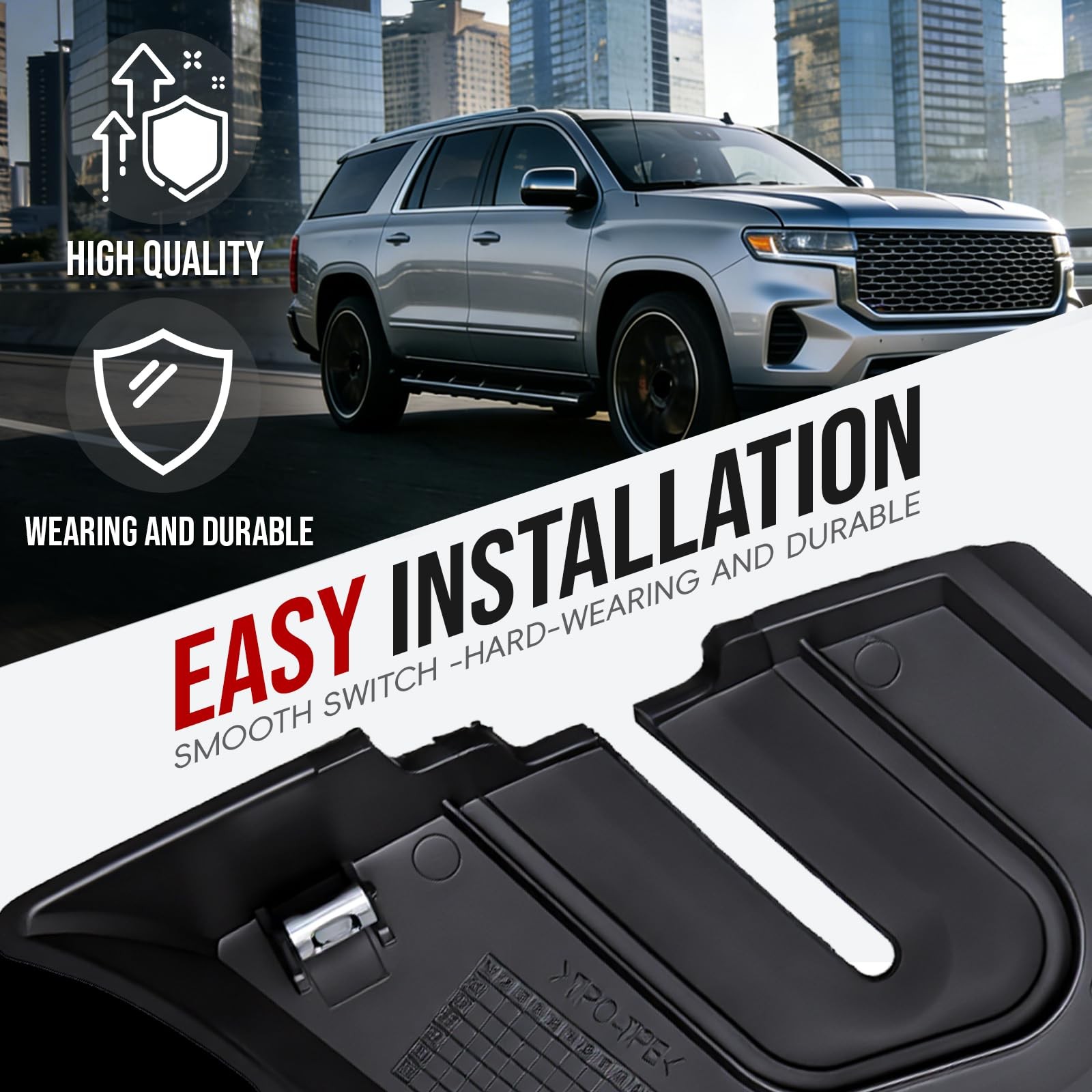 2PCS Windshield Wiper Cowl End Panel Compatible with 2007-2014 Chevy Tahoe