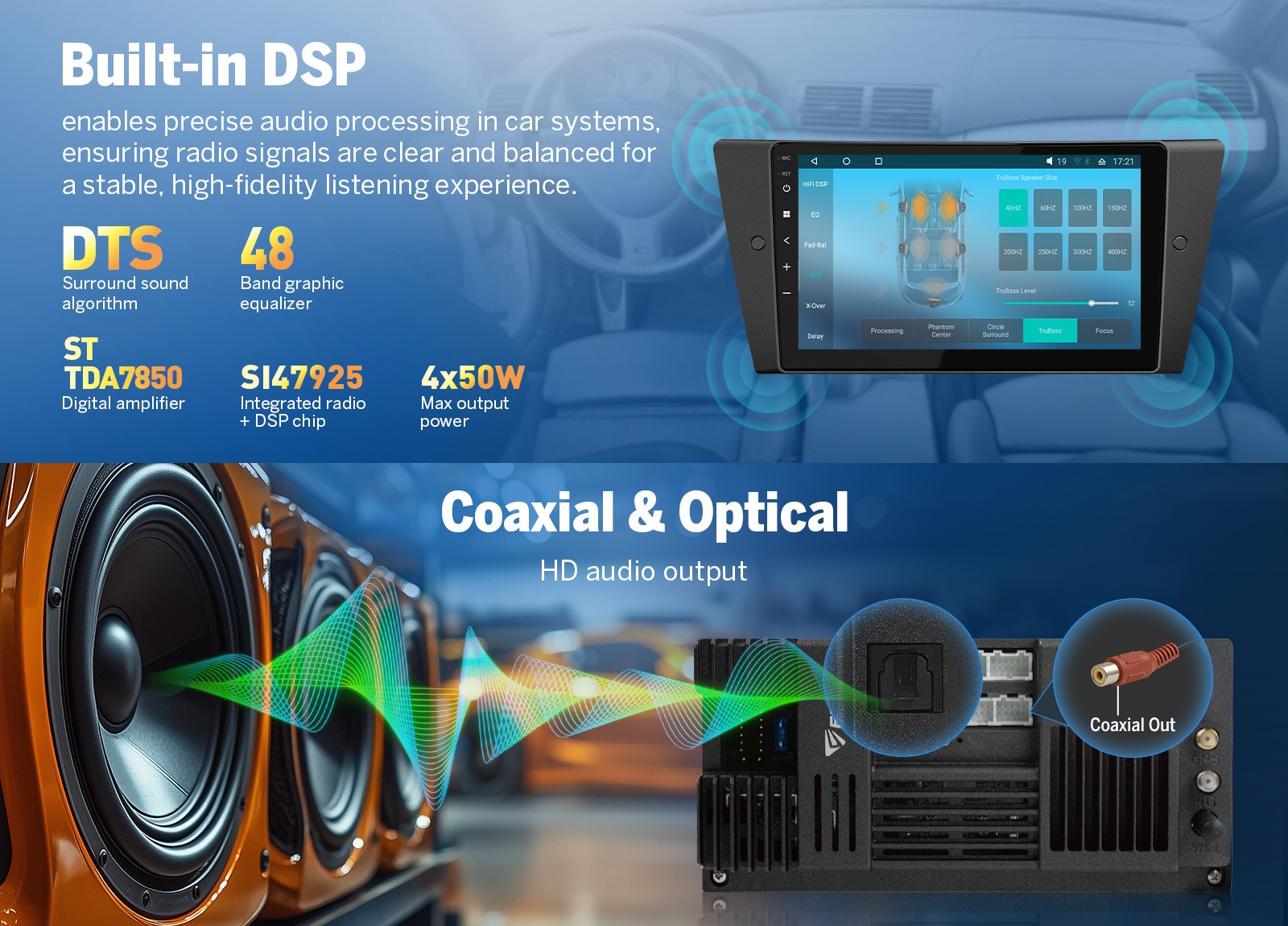 6+64GB Android Auto 14 9″ QLED Car Stereo Radio for BMW E90 Apple CarPlay CANBUS