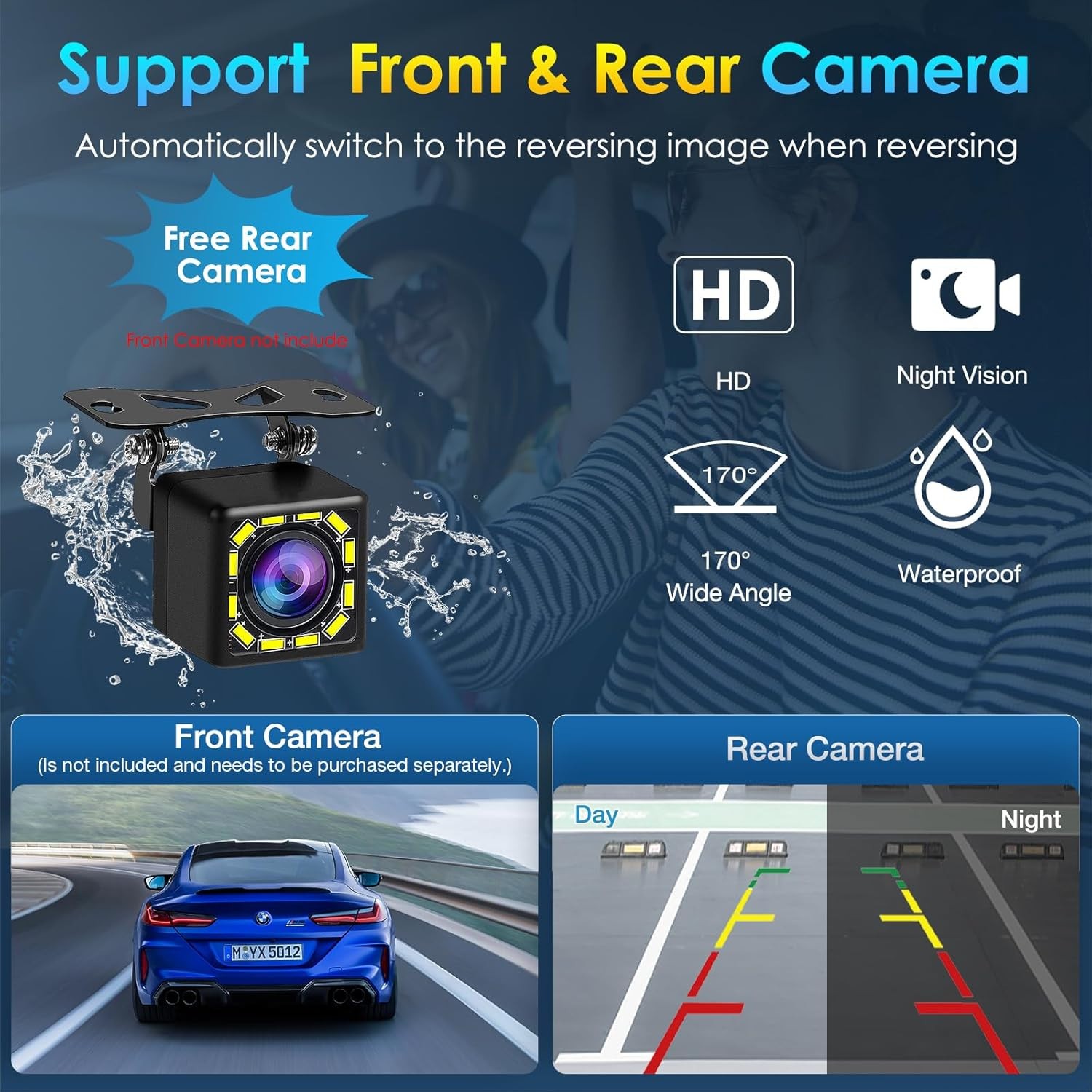 10.1″ Double DIN Car Stereo Touchscreen CarPlay Android Auto – NEW