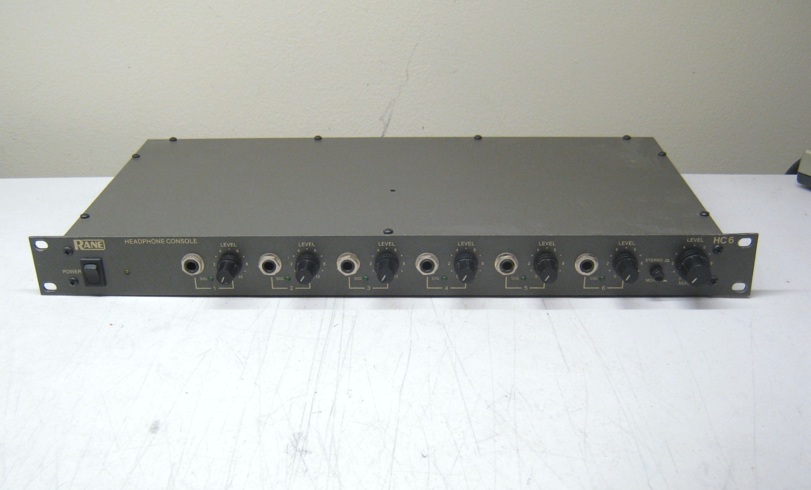 DEFECTIVE Rane HC6 6 Channel Headphone Amplifier Console Mixer Rack Moun G3D