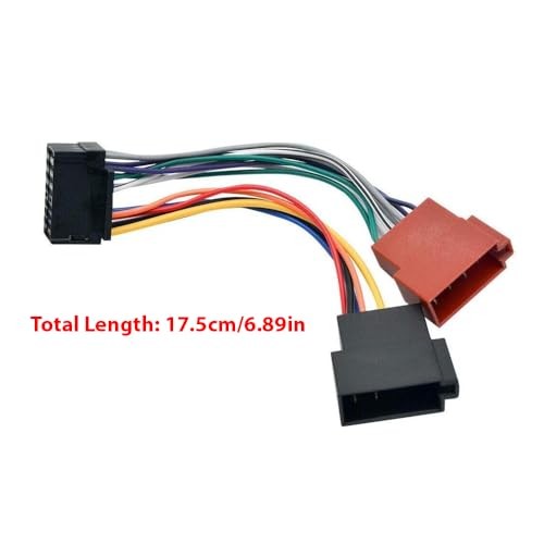 16 Pin Car Stereo Radio Lead Loom ISO Wiring Harness Connector Adaptor