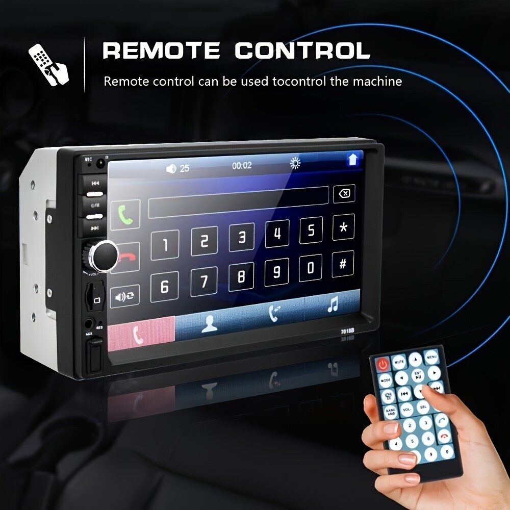 Double 2 Din Car Stereo Radio 7″ Touch Screen Bluetooth Audio + Backup Camera