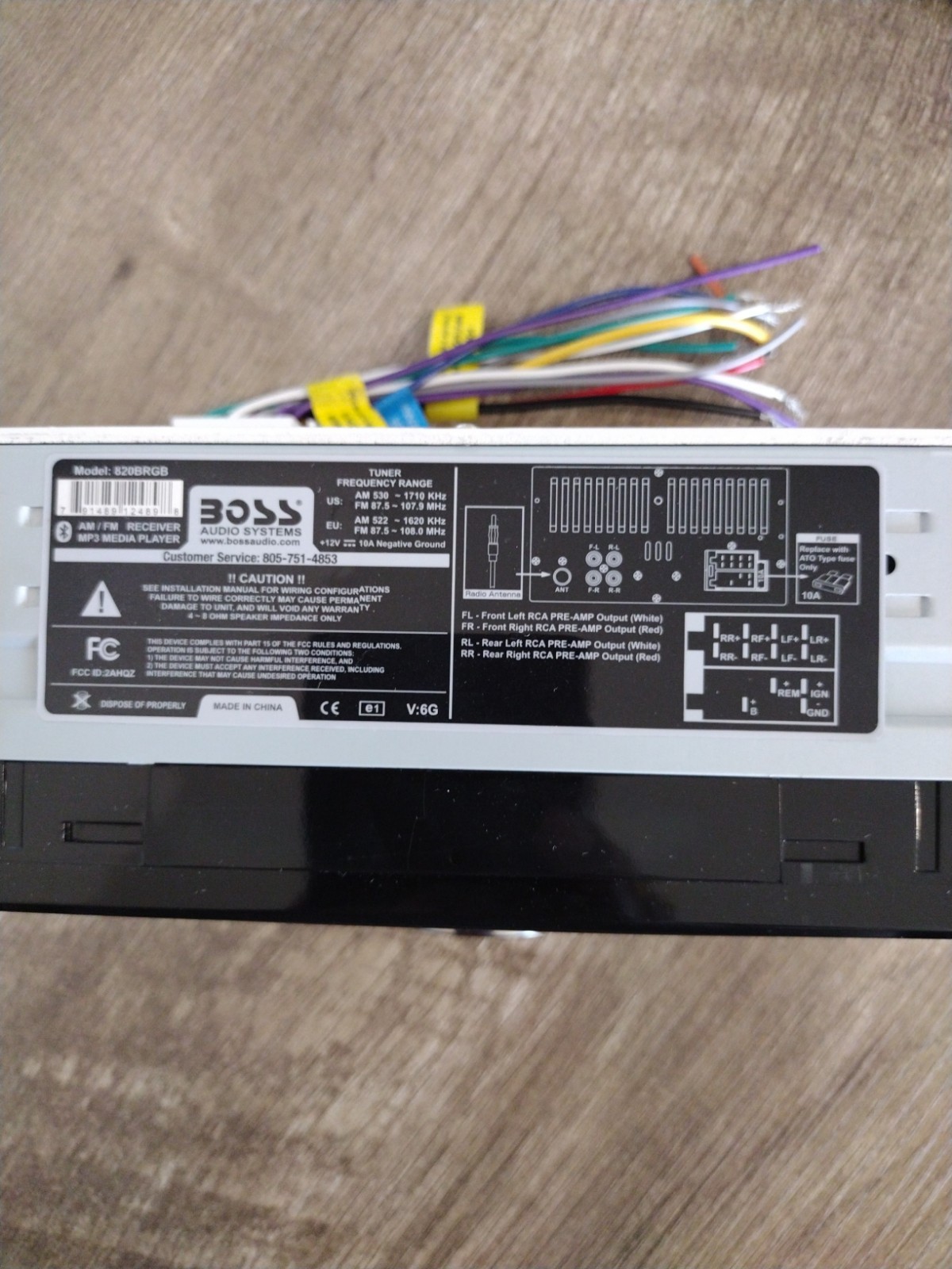 BOSS Audio Systems 820BRGB Car Stereo Bluetooth MP-3 Compatible CD AM/FM Radio