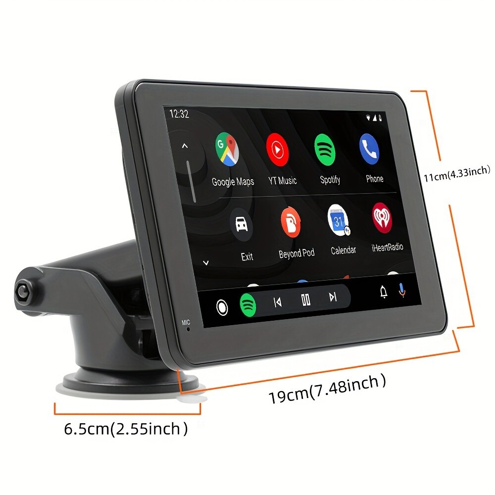 Universal 7-inch touch screen car stereo wireless portable Android iOS wireless