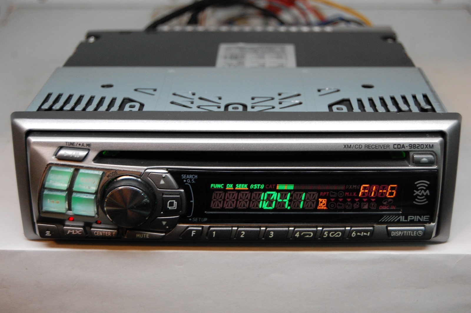Vintage Alpine CDA-9820XM AM/FM/CD player car stereo w/Bluetooth Ferrari Lambo