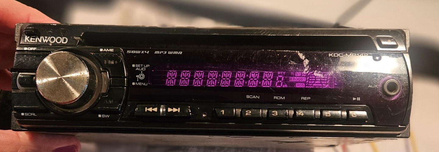 KENWOOD KDC-MP142 Car Stereo With Detachable Faceplate 2 Available