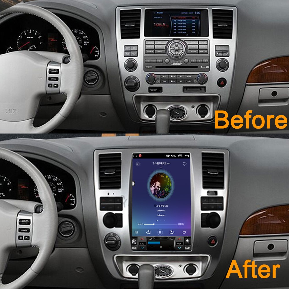 12.1″ Tesla Style Large Screen For Nissan Armada 2008-2012 Stereo FM AM Radio