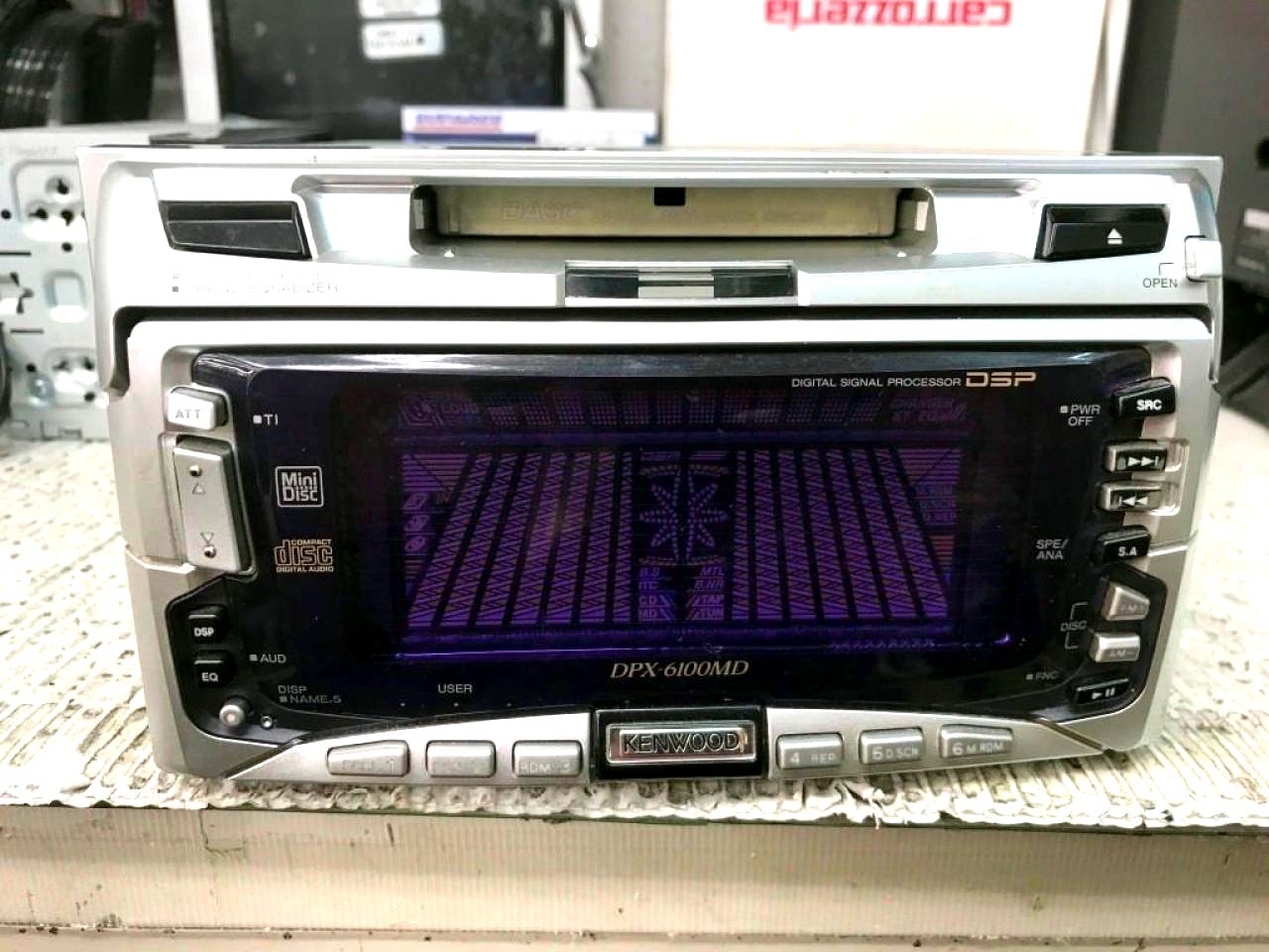 Kenwood DPX-6100MD 2DIN CD MD Player Head Unit Car Stereo Receiver Spectrum EQ