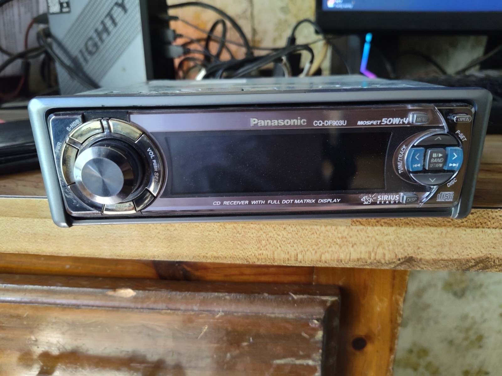 panasonic CQ-DF903U car radio with Bluetooth Adapter Aux 🏎️ 🚨 Blue Display