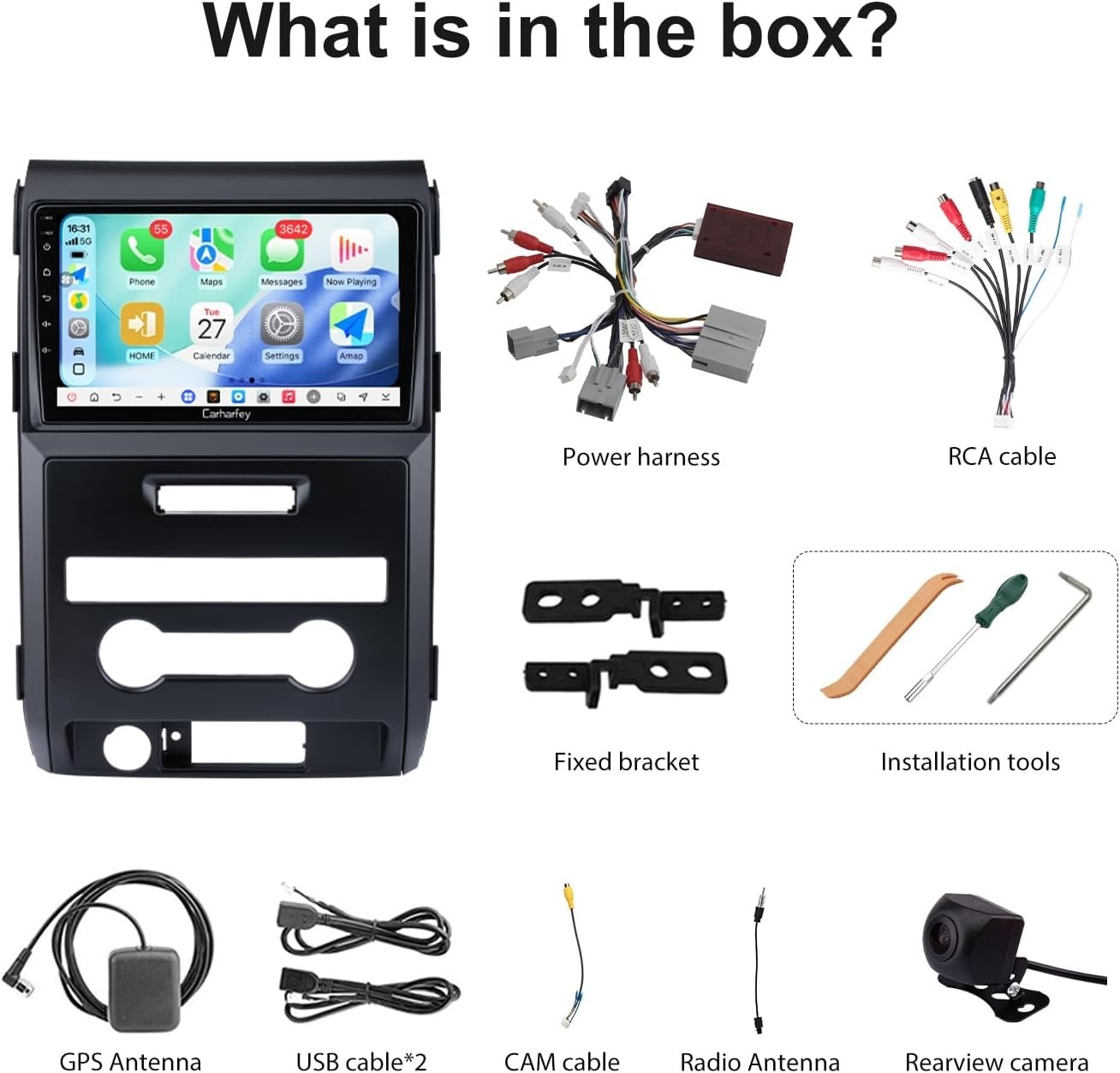 Car Radio Stereo Upgrade for Ford F150 2009-2014, Wireless Carplay Android 4827