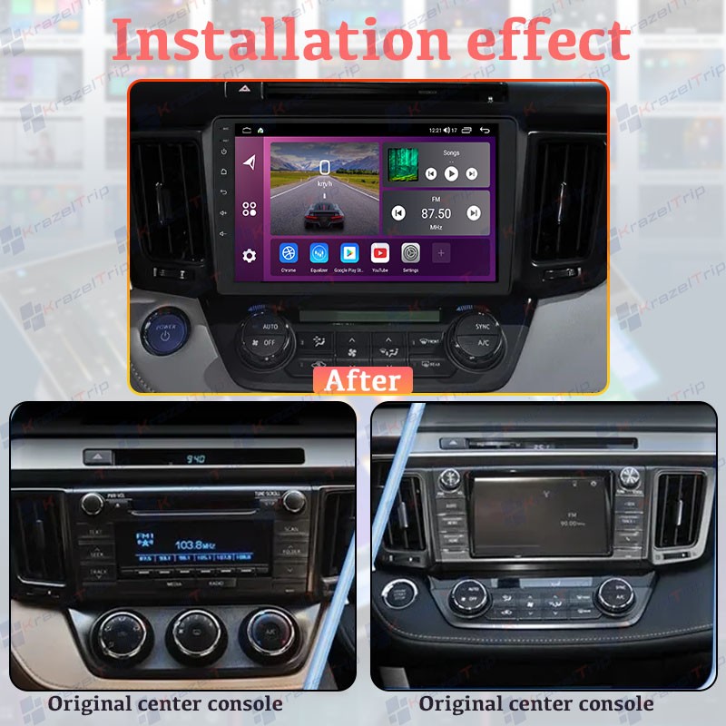 6GB 8 Core 64GB Car Stereo for Toyota RAV4 2013 – 2017 Carplay Plug-and-Play