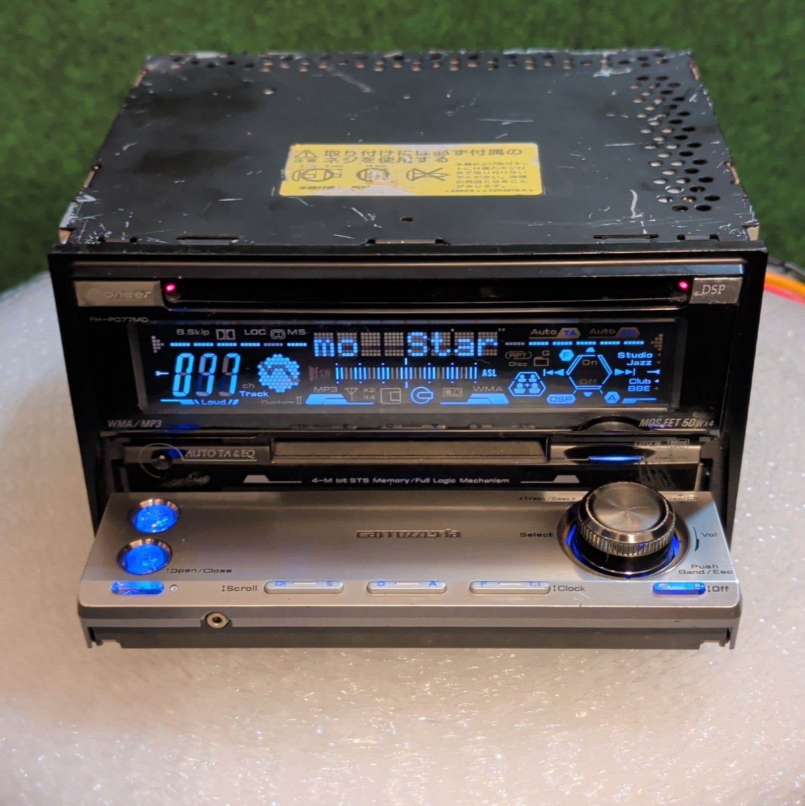 Pioneer Carrozzeria FH-P077MD 2DIN Car Audio CD MD Player JDM Tested