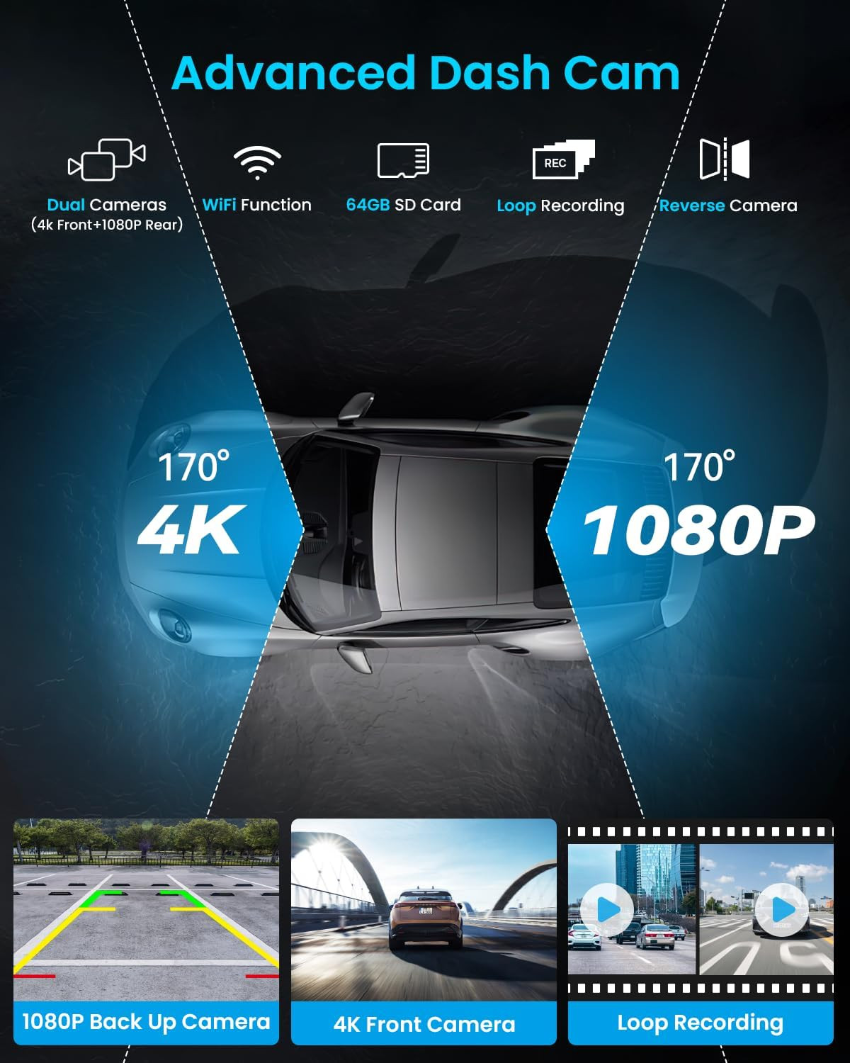 10.26″ IPS Touch Screen Car Radio Apple CarPlay Android Auto Portable Stereo+Cam