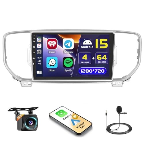 [4G+64G] Android 15 Car Radio Stereo for Kia Sportage KX5 2016 2017 2018, 9
