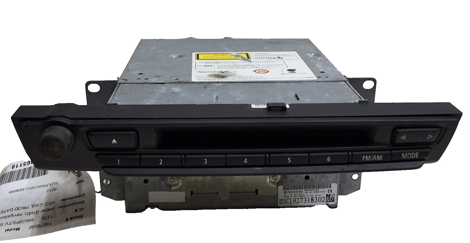 10 11 12 13 BMW X5 AM FM XM CD navigation radio OEM C1927318302