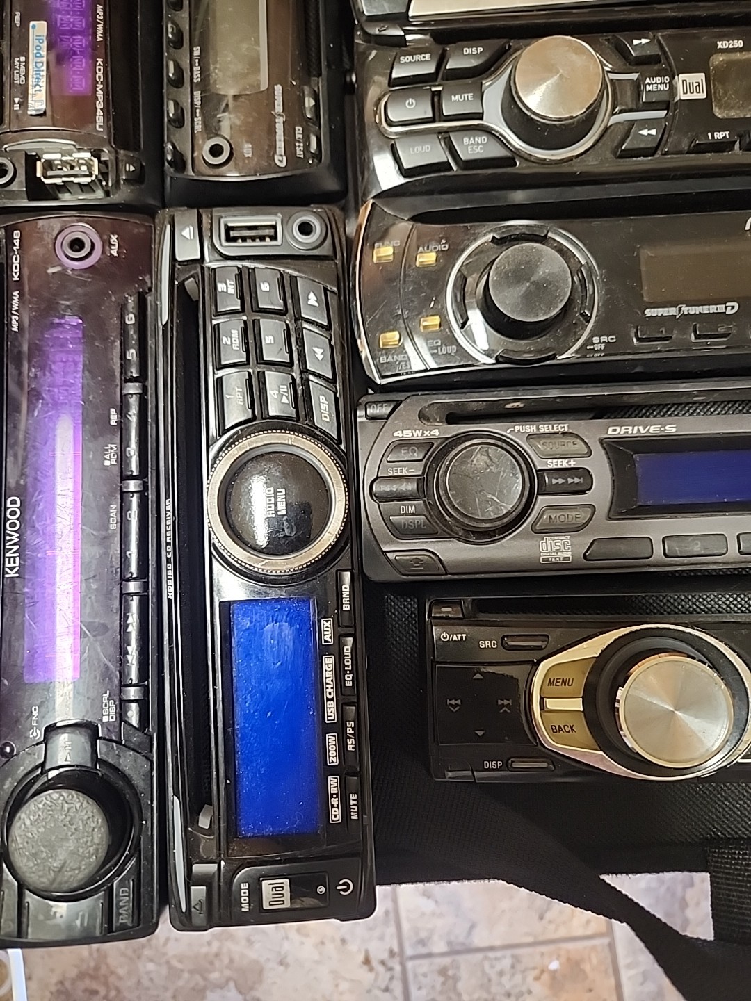 faceplate car stereo radio Sony,pioneer,Dual,jvc,kenwood (12face)
