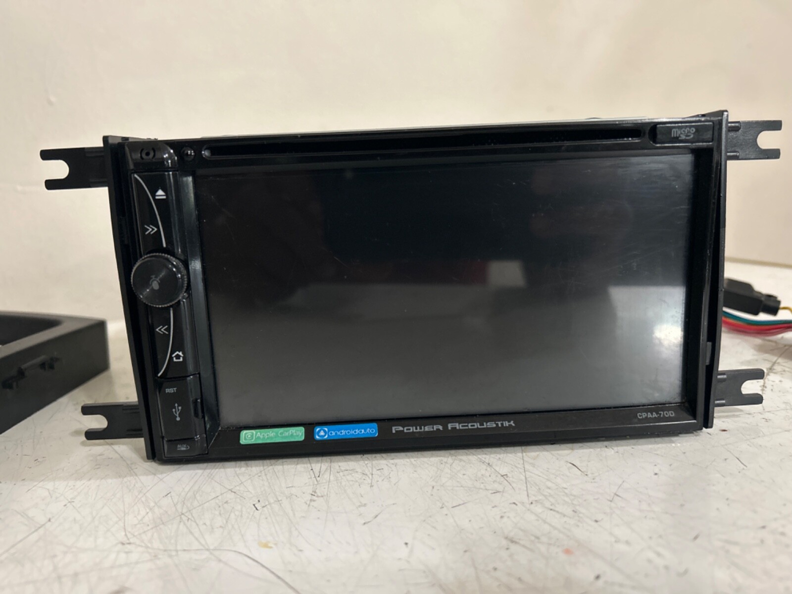 Power Acoustik 2 DIN Car Stereo, DVD, Bluetooth Radio w/ Backup Camera