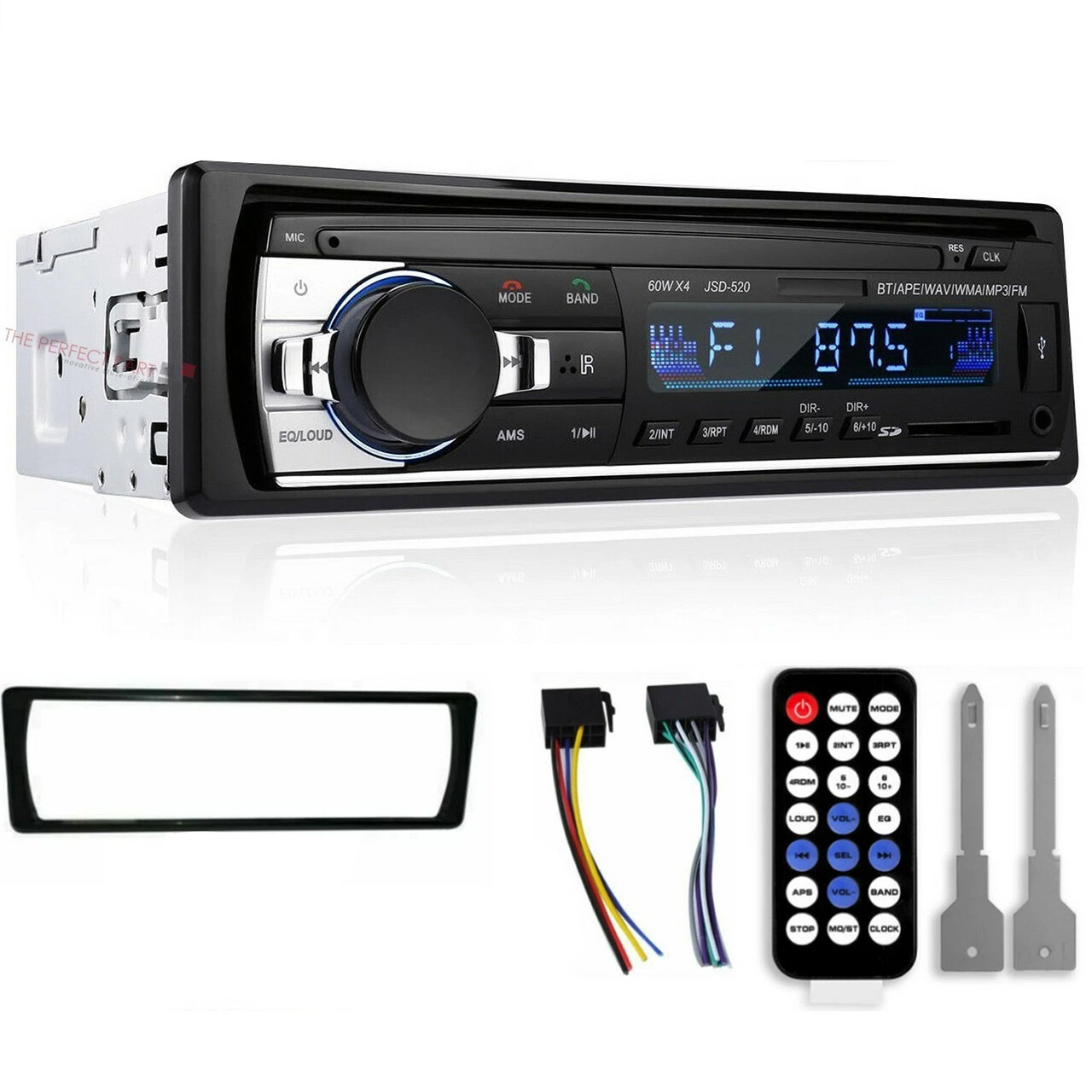 Bluetooth Car Stereo Audio In-Dash FM Aux Input Receiver SD USB MP3 Radio Player