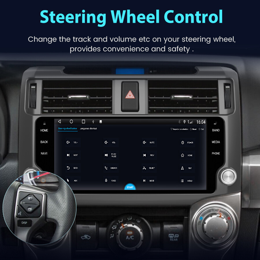 10.33” For 2010-2019 Toyota 4runner Stereo Radio Android 13 Carplay GPS 4+32GB