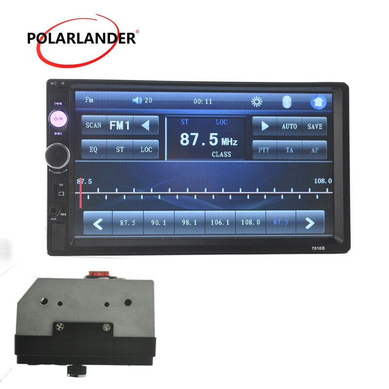 AUX Car Radio Stereo FM Double 2 Din 7 inch Touch Screen Bluetooth Mirror Link