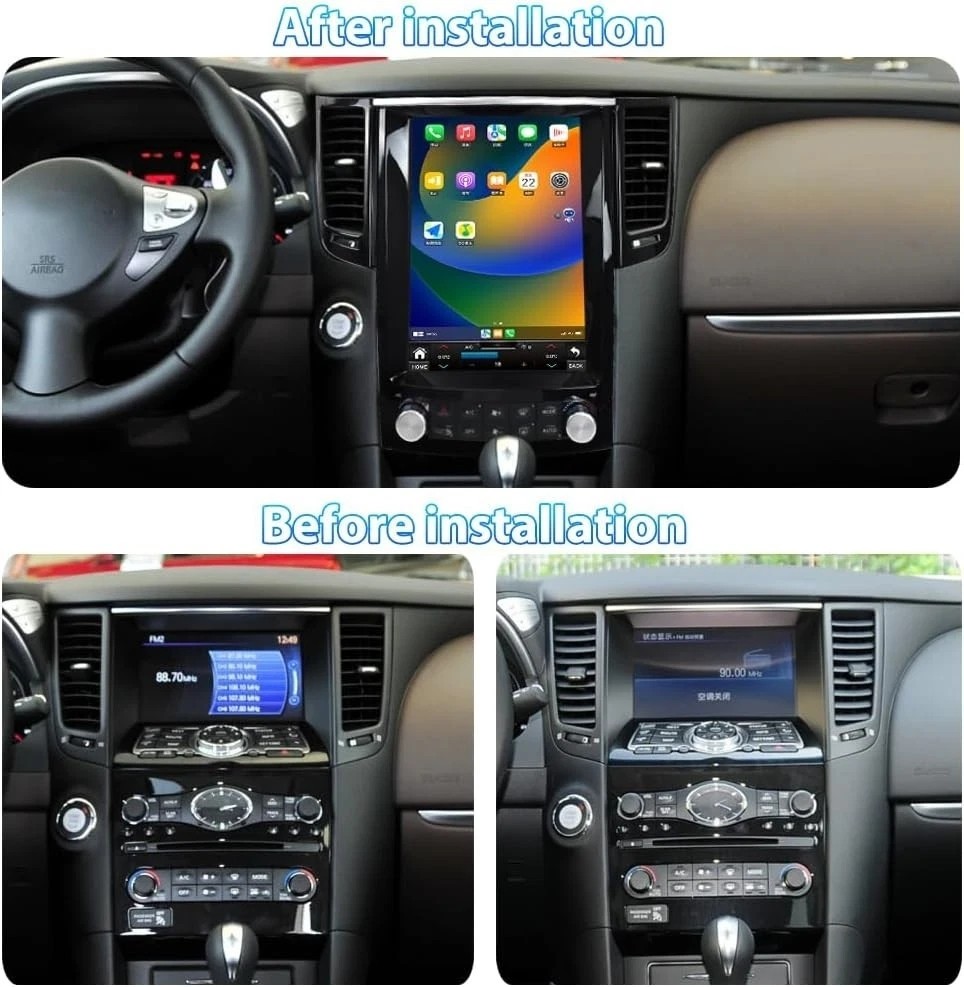 12.1″ For Infiniti G25 G37 2009-2015 Android 13 Car Screen GPS Navi Radio Stereo