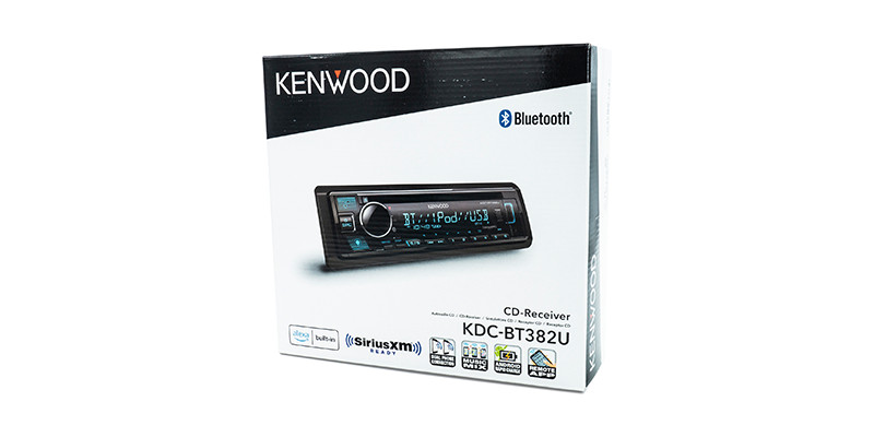 KENWOOD KDC-BT382U CD Car Receiver w/ Bluetooth AM/FM Variable Color Alexa USB