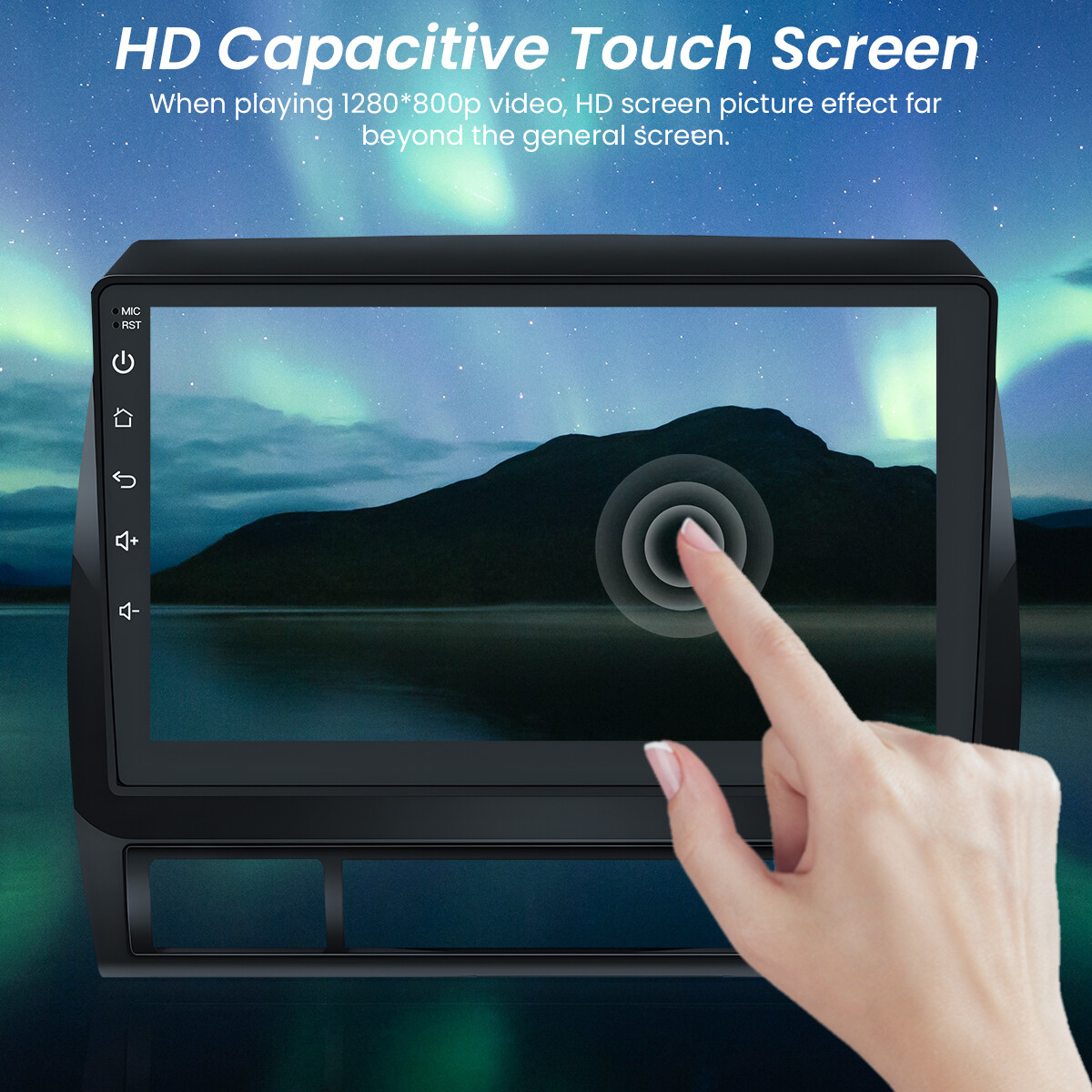 For Toyota Tacoma 2005-2013 Apple CarPlay Android 12.0 Car Stereo Radio WiFi GPS