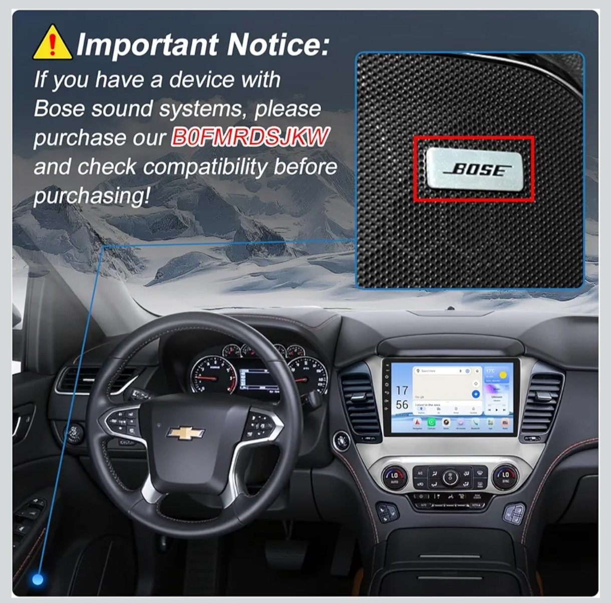 2015-2019 Chevy-Suburban/Tahoe, GMC-Yukon, 10.1″ 8-Core, 4/64GB