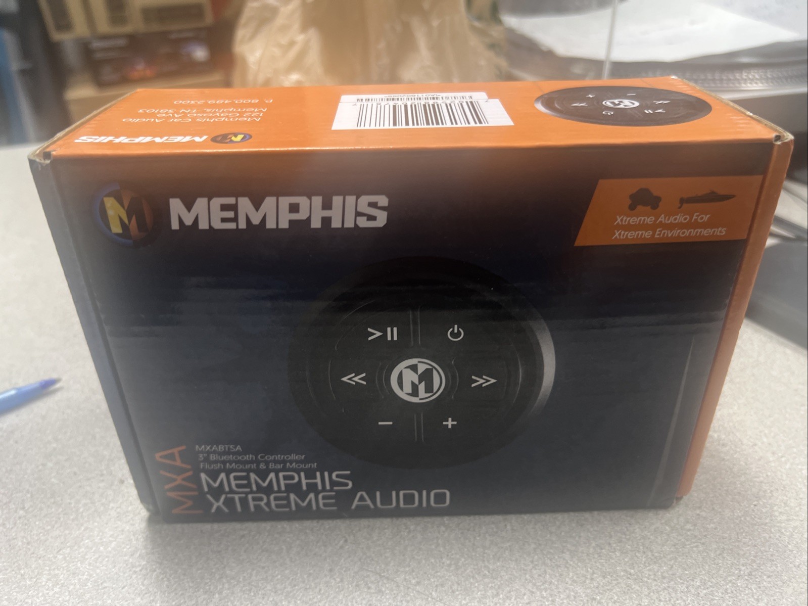 Memphis MXABTSA 3 inch Bluetooth controller flush mount and bar mount