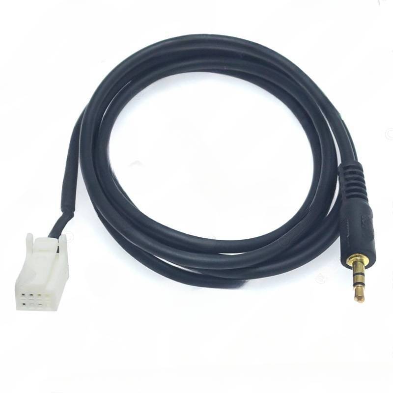 for SX4/Swift/Jimny/Vetra 3.5mm car audio AUX input adapter male connector