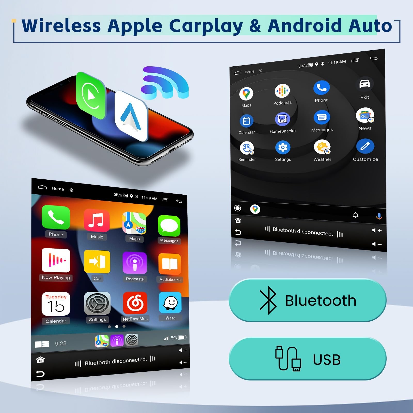 5Ghz WiFi 8Core 4G+64G Android 15 Car Radio for Subaru Legacy Outback 2010-20…