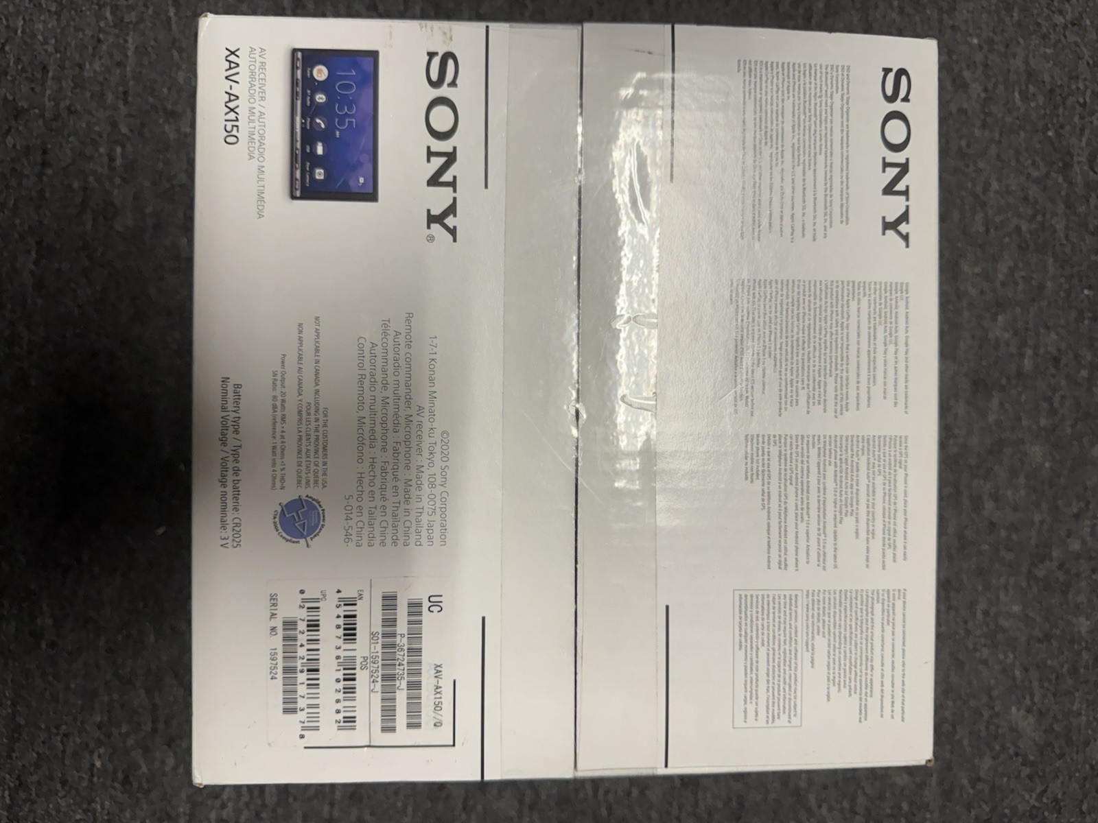 Sony XAV-AX150 6.95″ Apple CarPlay Android Auto Bluetooth Car Stereo w/ Harness