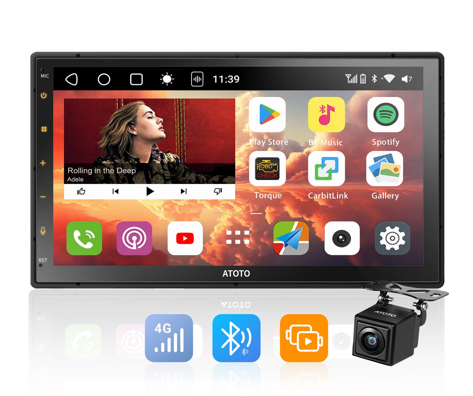ATOTO S8 2DIN 7″ AI Car Radio Digital Multimedia Receiver GPS Drive Chat 4G LTE