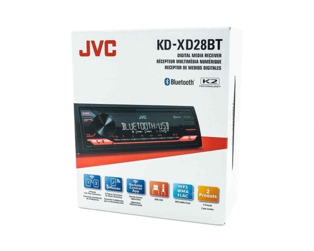 JVC KD-XD28BT Digital Media Receiver with Built in Bluetooth 13 BandEQ KDXD28BT
