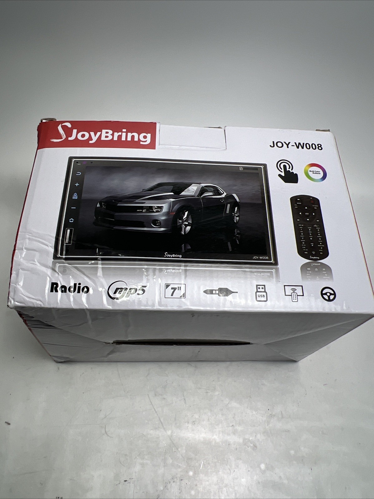 SJoyBring Wireless Double Din Car Stereo with CarPlay, Chipped Read Description