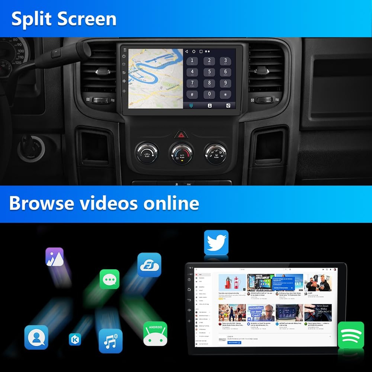 Android 13[2GB+32GB] Car Radio Stereo for Dodge RAM 1500 2500 3500 2013-2019 …