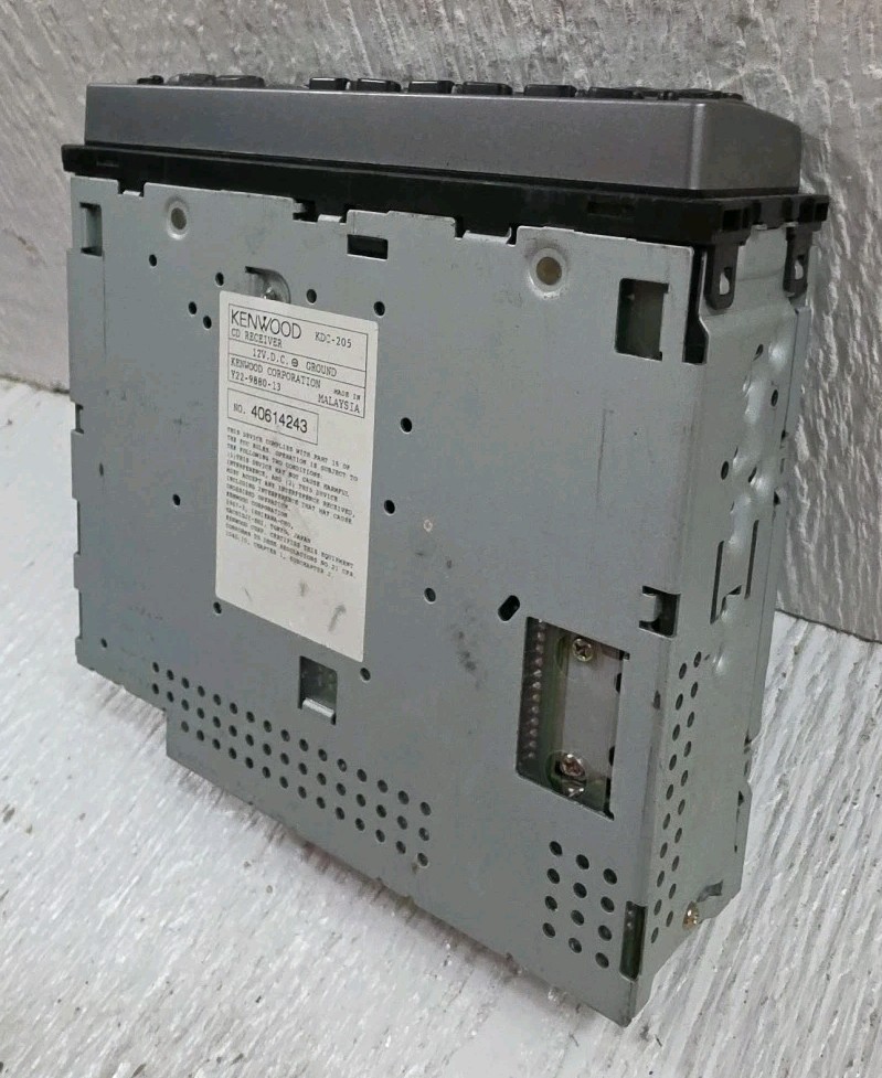 Vtg Kenwood KDC-205 CD Player In Dash Receiver MOSFET Removable Faceplate