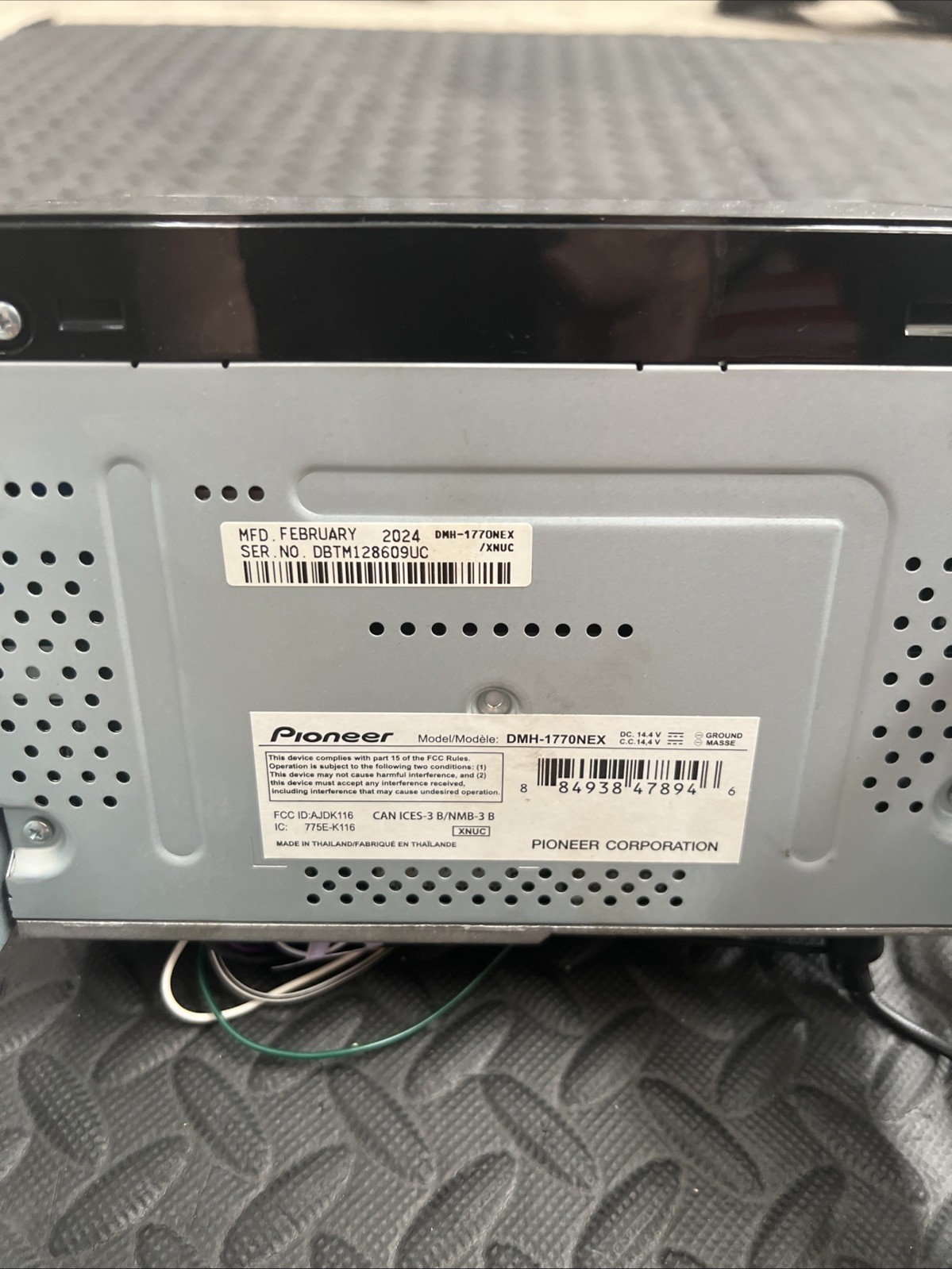Pioneer DMH-1770NEX 6.8″ Digital Multimedia Receiver With 370z Harness