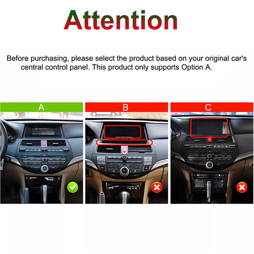 FOR HONDA ACCORD 2008-2012 ANDROID AUTO APPLE CARPLAY CAR STEREO GPS NAVI RADIO
