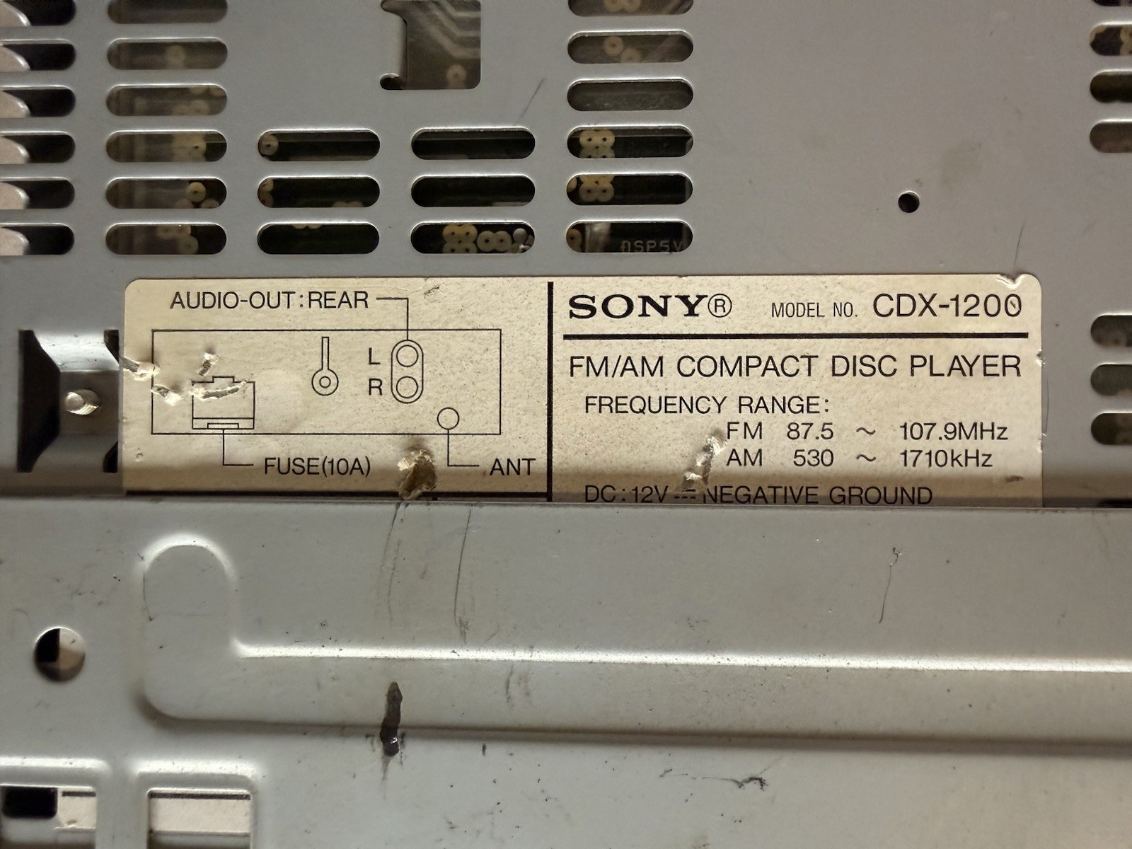 Car Audio Compact Disc Player Lot: Sony CDX-1200 & Eclipse 5331 – Parts /Repair