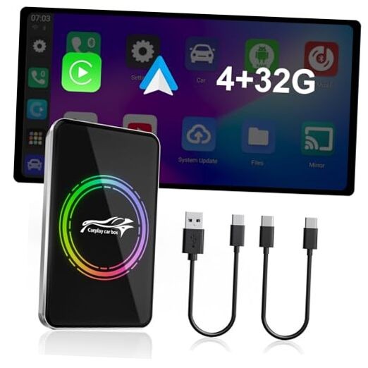 Autolinkr Wireless CarPlay Adapter, Magic AI Box, 3-in-1 for Apple CarPlay &
