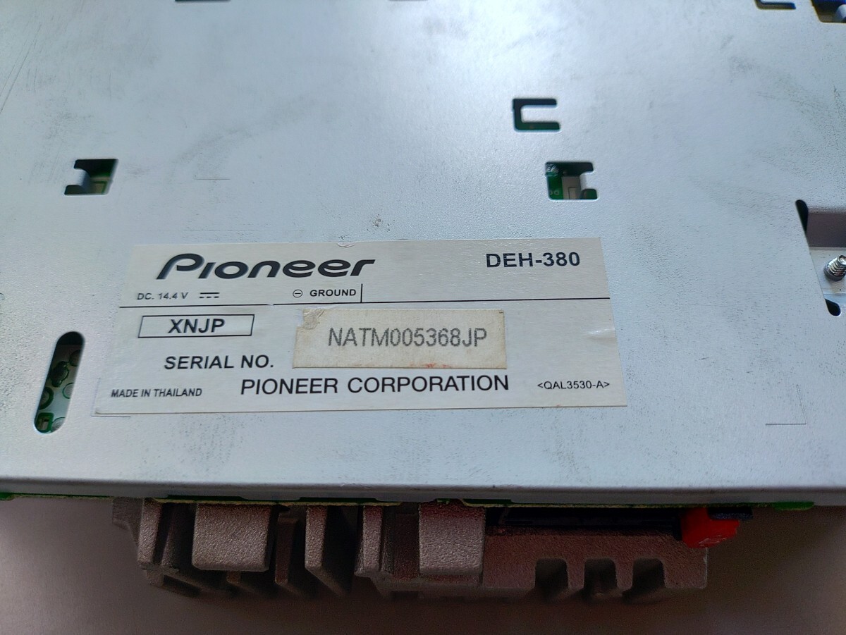 Pioneer DEH-380 carrozzeria 1DIN CD Tuner Excellent JAPAN
