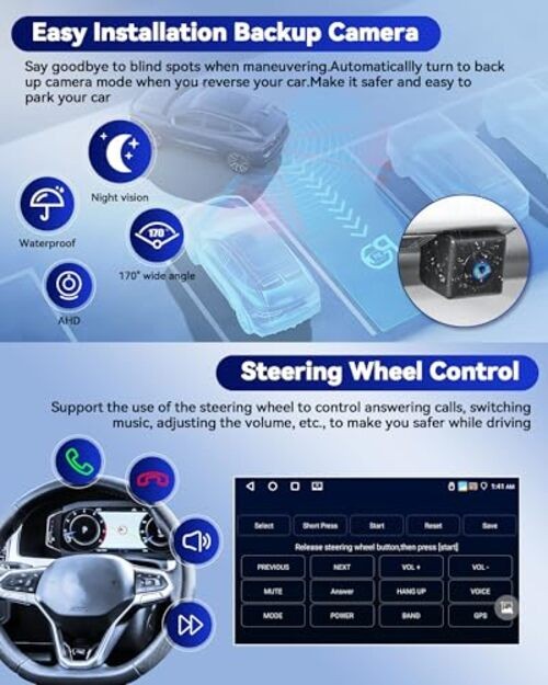 [4G+64G] for Hyundai Santa Fe IX45 2013-2018 Android 15 Car Stereo, 9″ 4+64G