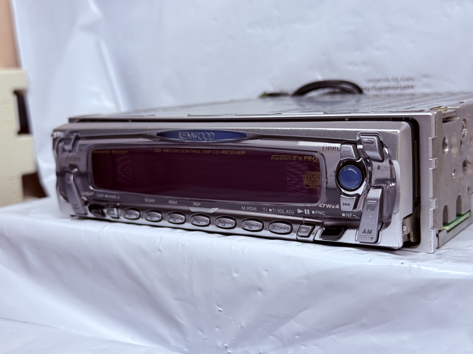 Kenwood f-CD5 JDM Car CD Player Receiver Japan w/ External Bluetooth Tested