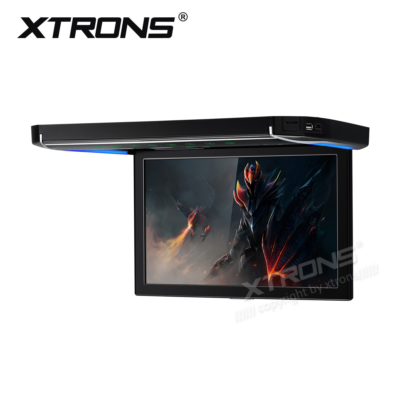 XTRONS 12.1″ Car Overhead Player Wide Screen 1080P Flip Down Roof Mount Monitor